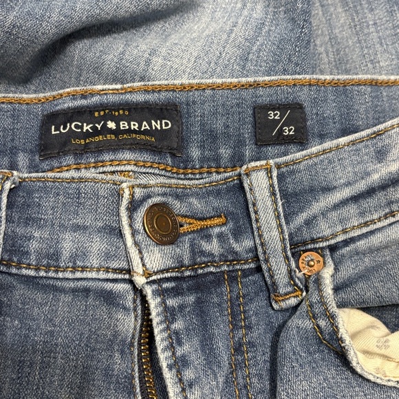 Lucky Brand Blue Straight Jeans with Classic Cut - Picture 3 of 5